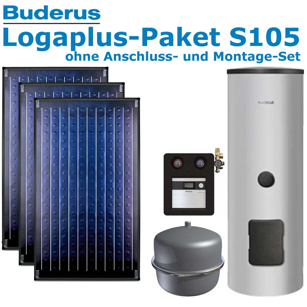 Buderus Logaplus Paket S105 mit 7,11m², 3 SKN4.0-oM, ESM300, SC20/2