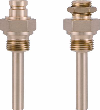 Buderus Tauchhülse für Maschinen-Thermometer, gerade und Winkel 90 °, 63mm 81168950