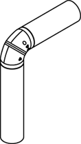 Viessmann Bogen 90° Kompakt, DN 160, 7202969 