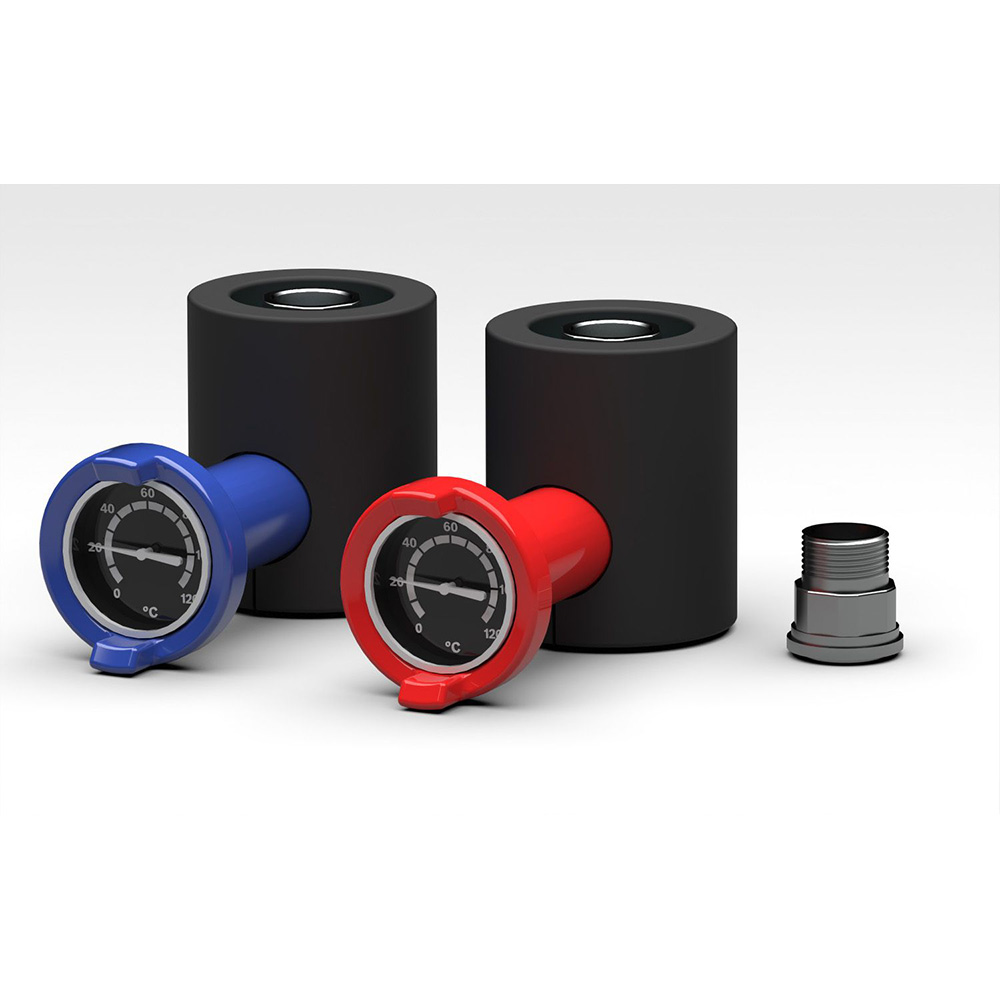 8732962227 Buderus Anschluss-Set 28 mm auf Rp1 - VL/RL Kugelhähne 8732962227