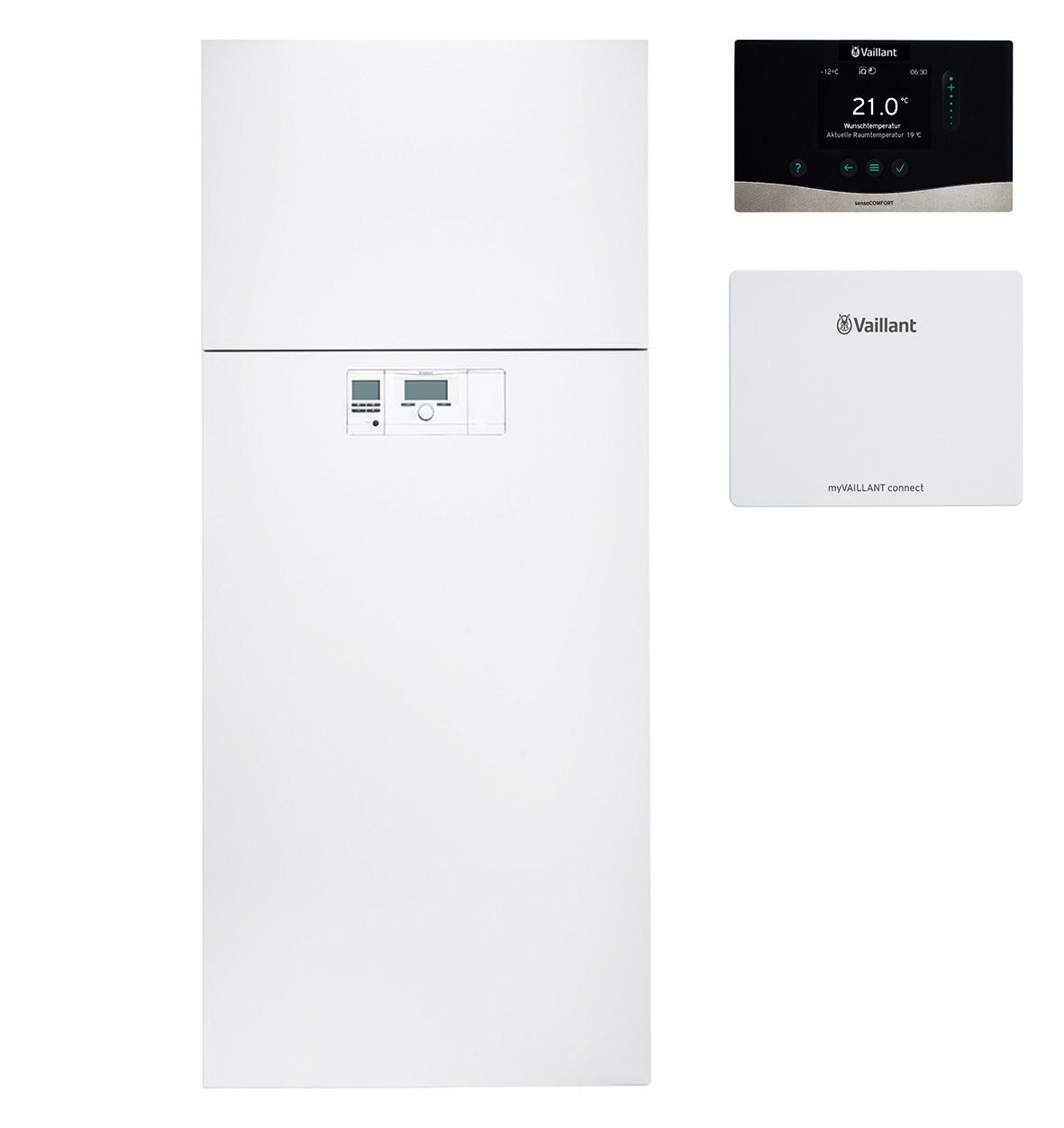 Vaillant Paket 4.9103 versoTHERM plus VWL 37/5 S2, Eckaufstellung 8000032996, komplettes Systempaket für Heizsysteme