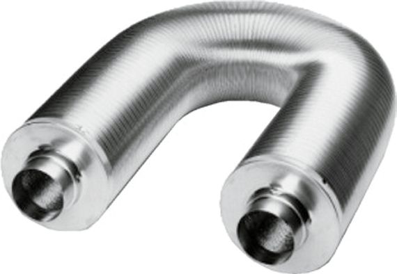 Wolf CWL Schalldämpfer, für Zu- oder Abluft, DN125, 1000mm, 50mm Dämmung 2575812