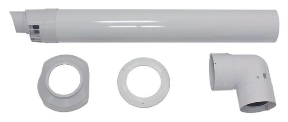 Vaillant Waagerechte Wand- und Dachdurchführung Ø 80/125 PP 303209 für Schrägdächer mit Neigungswinkeln zwischen 30° und 60°