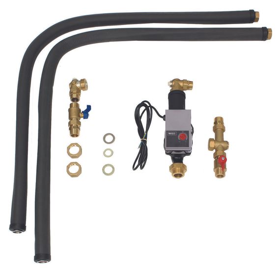 Vaillant Speicherladeset für actoSTOR VIH K 300 mit ecoVIT oder icoVIT - 2 x 1,5 m wärmegedämmte Edelstahl-Wellrohre - Vaillant