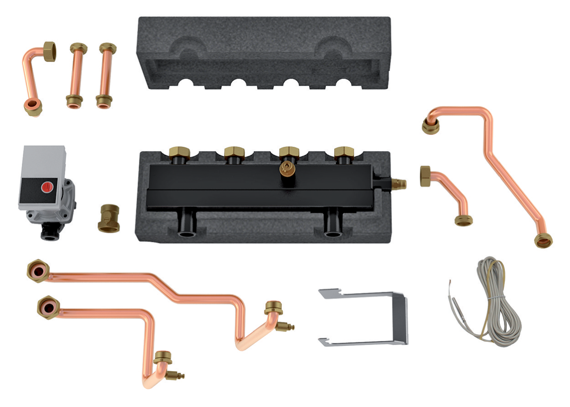 Vaillant Einbau-Set für einen ungeregelten Heizkreis 0020170507, vormontiertes Zubehörpaket für Vaillant Kompaktgeräte VSC, VCC und VSCS 4-5