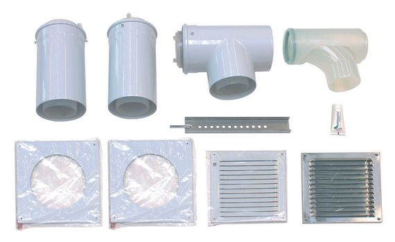 Vaillant Basis-Anschluss-Set, konzentrischer Anschluss Ø 110/160 PP, 0020145578, PP-Material, Korrosionsbeständigkeit