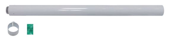 Vaillant Verlängerung konzentrisch 2,0 m Ø 60/100 PP 303905 für Brennwert-Luft-/Abgasführungen, korrosionsbeständig, 2,0 m Länge