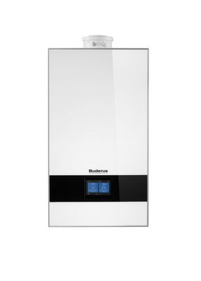 Buderus Gas-Brennwerttherme Logamax plus GB182i.2-35 W H, weiß Wandhängendes Heizgerät für moderne Heizungsanlagen, hohe Energieeffizienz, Buderus
