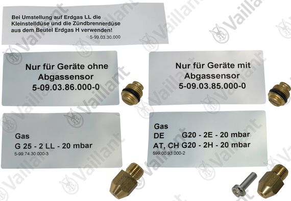Vaillant Umstellsatz 0010042271