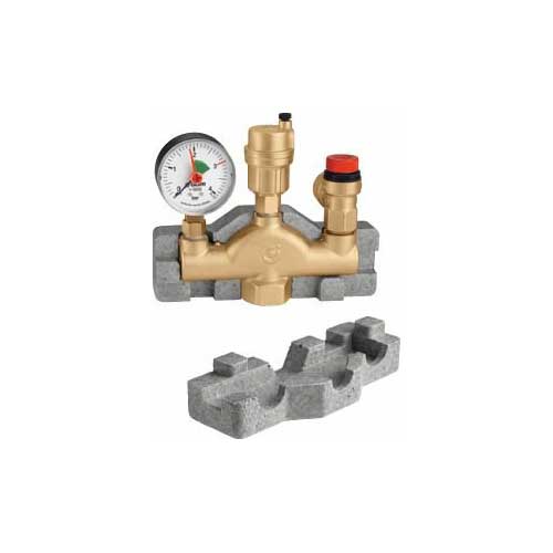 Buderus Kesselsicherheitsgruppe 1", Manometer Sicherheitsventil 3/4", mit Isolierung 81610110