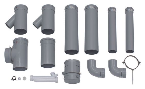 Vaillant Basis-Anschluss-Set für 2 Geräte, 2er Kaskade an Abgasleitung Ø 130 PP 0020042761