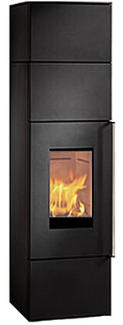 Viessmann Wodtke Kaminofen samurai oki K290AES 8 kW mit HCF02 7327857 - HiClean-Filter Technik, Holzofen für effiziente Verbrennung