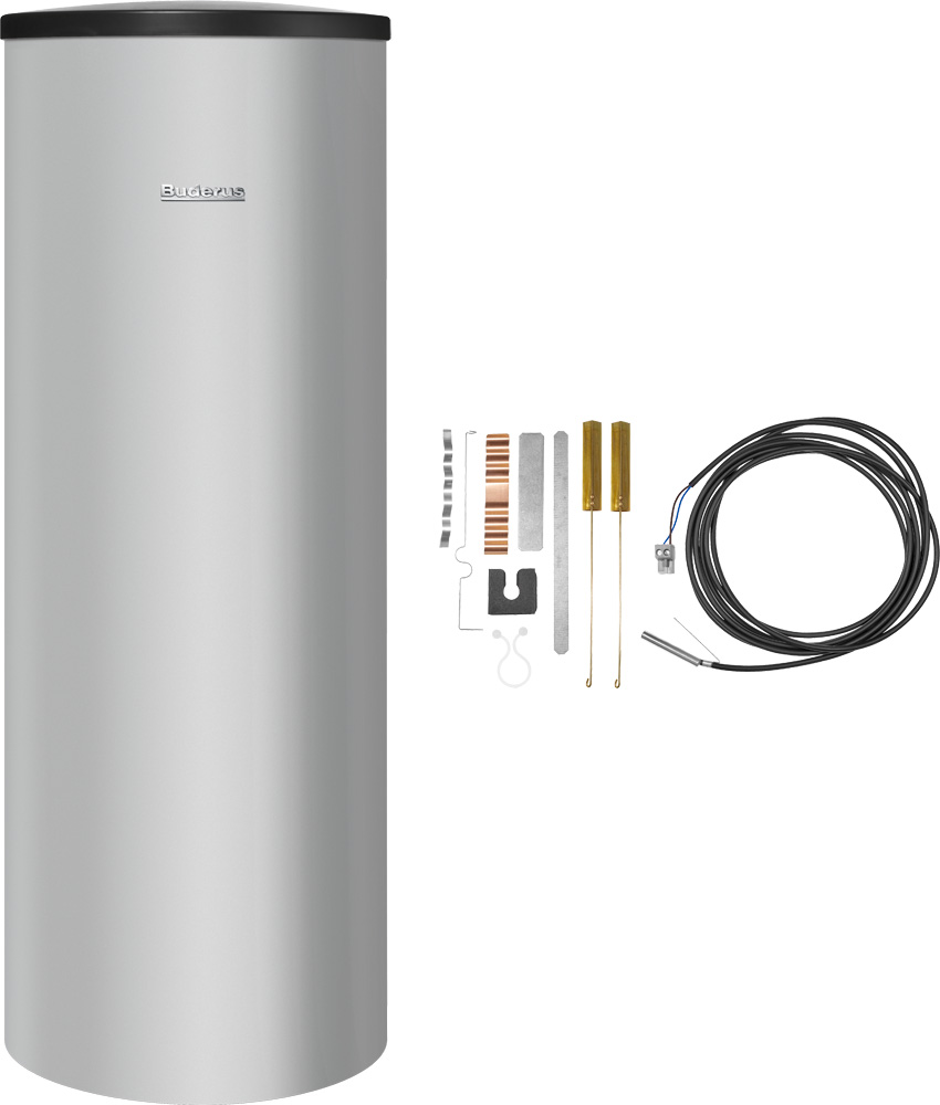 Buderus Warmwasserspeicher SU200.5 S-B, 200 Liter, Speicherfühler-Set, 7739622809, Kompatibel mit Buderus Gas- und Öl-Wärmeerzeugen