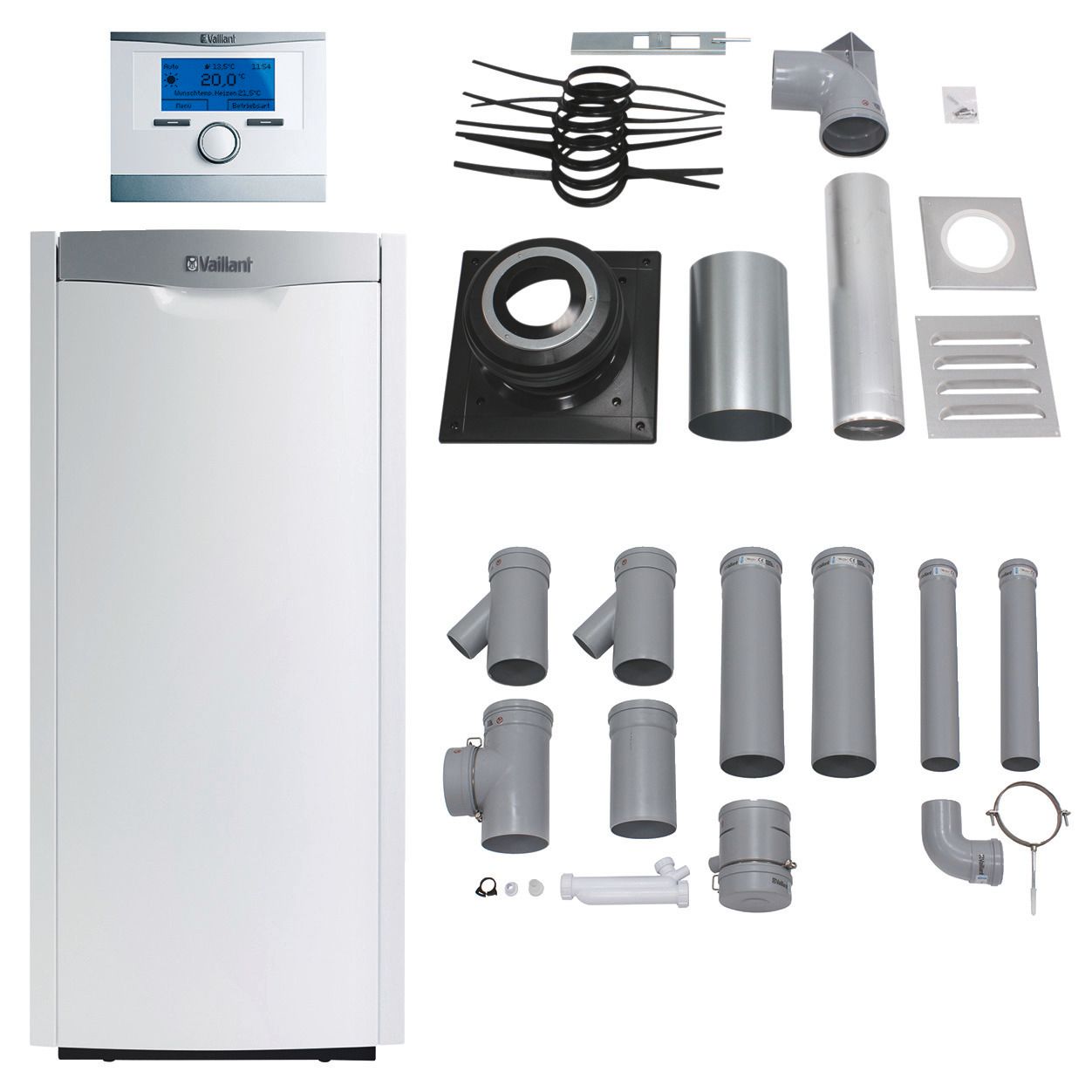Vaillant Paket 3.47/5 2x icoVIT exclusiv VKO 356/3-7, VRC 700, Abgas 0010029867