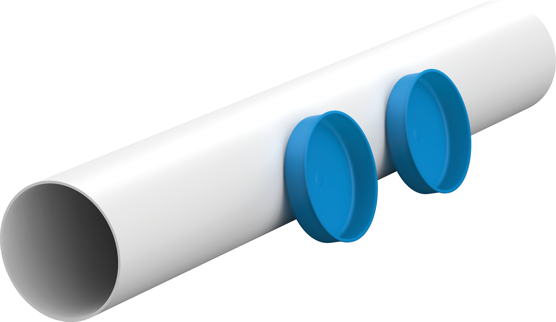 Viessmann Wandhülse rund Abluft, Länge 500mm, Durchmesser 104mm, ZK02718