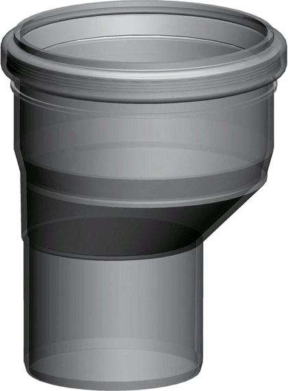 Wolf Erweiterung exzentrisch DN80 auf DN110 aus Polypropylen bis 120°C 2651774