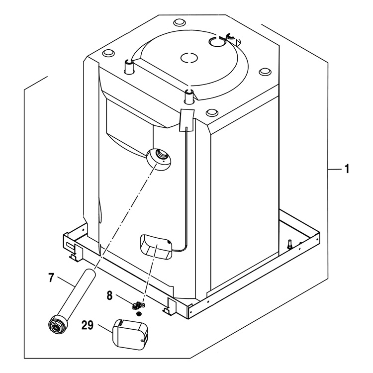 BOSCH Ersatzteil TTNR: 8737711188 Behälter 120
