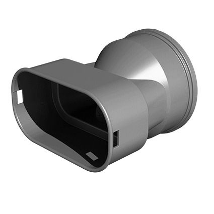 Wolf CWL Adapter Flachkanal 50x100 zum Anschluss an den Luftverteiler DN125-180 2577599