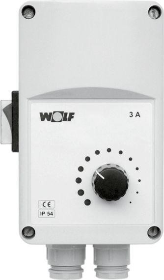 Wolf Stufenloser Drehzahlregler, 230 V / 50 Hz, max. Schaltstrom 1,5 A 2744439