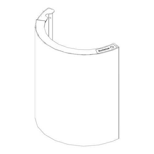 Buderus Frontblende unten braun Columna 8738803787