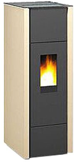 Viessmann Wodtke Pelletofen Family selection 6 kW, sahara 7327809 - Effiziente Verbrennungstechnik, S-light Steuerung, 20 kg Pellets