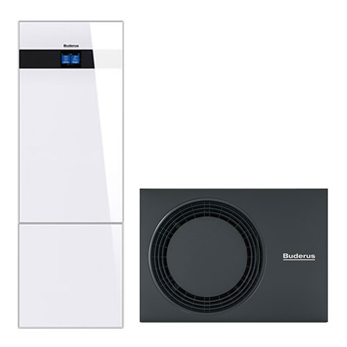 Buderus Luft-Wasser-Wärmepumpe Logaplus M WLW186i-7 AR T180, weiß