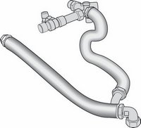 Buderus S-Flex flexibles sanitärseitiges Anschluss-Set S120/135/160 RW 63016494, komplettes Sanitäranschluss-Set für Logalux S120, S135RW und S160RW,