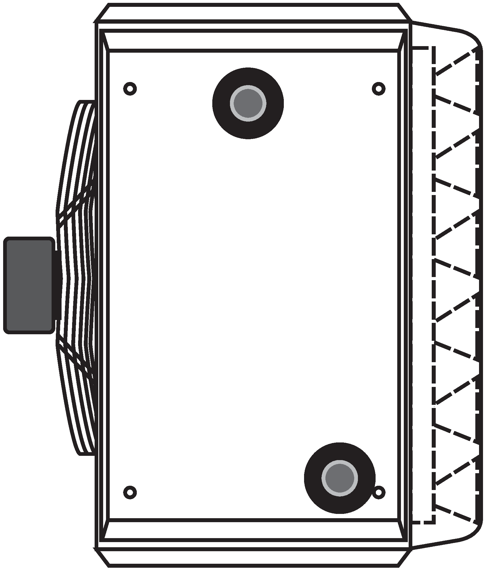 Wolf Induktionsjalousie für Wandgerät, Stellmotor elektrisch 24V, LH-EC/LH 63 6500959