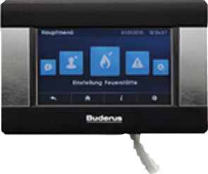 Buderus Logaplus B12, Logaflame HLG316, 10 kW, Muldenfeuerung, TA links, TCA200 7739615556