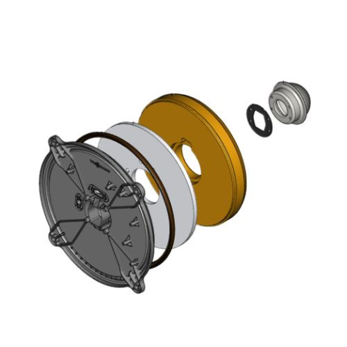Viessmann Brennertür mit Flammkörper D=95 7841640