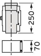 Vaillant Revisionsöffnung, konzentrisch 0,25 m, Ø 80/125 PP 303218