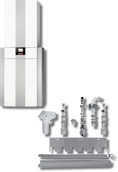 Wolf CGS-2-14/150R Gas-Brennwert-Zentrale mit Rohrwendelspeicher, BM-2, HE-Pumpe 8615014F01