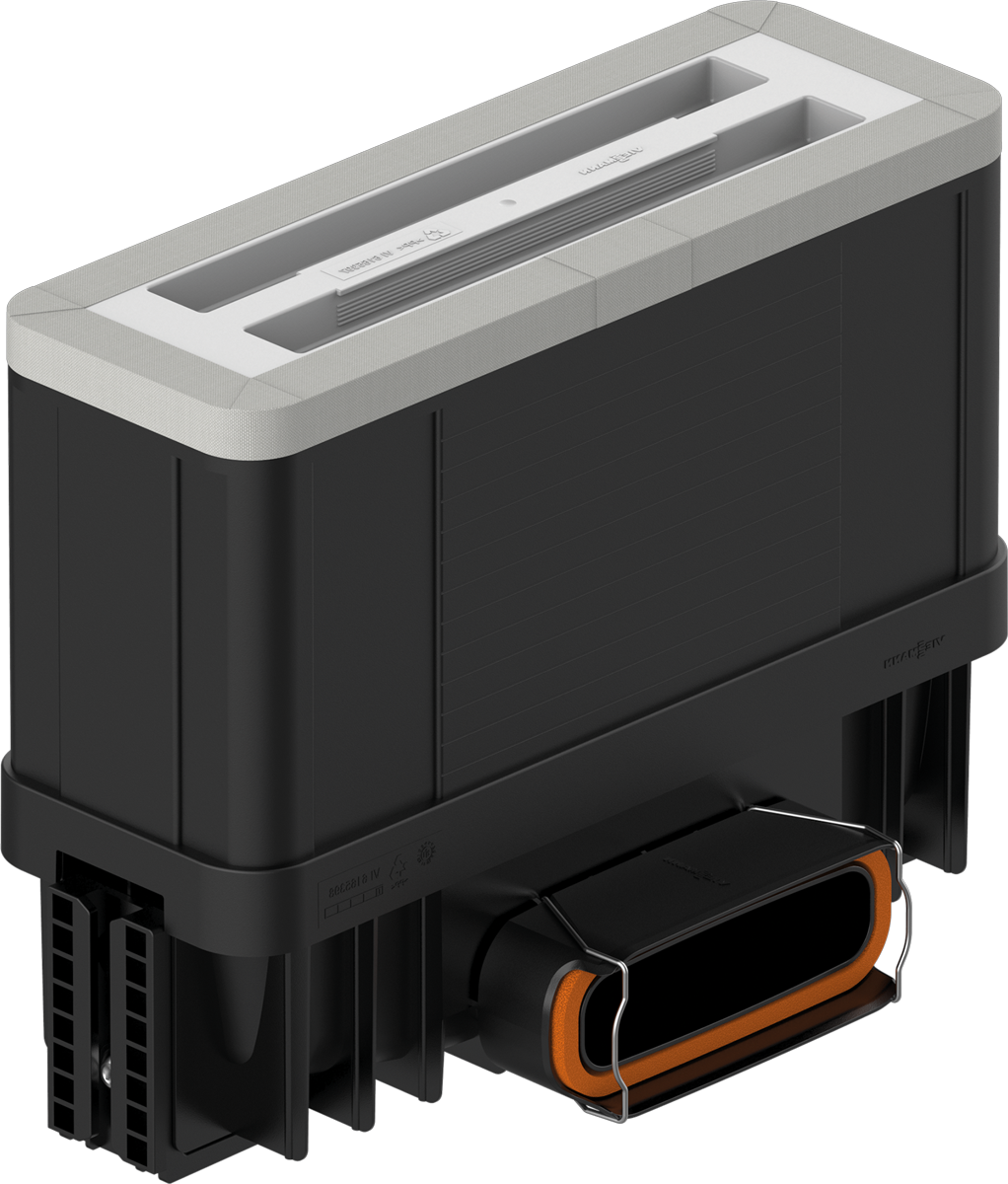 Viessmann Luftdurchlassgehäuse rechteckig F50 L, aus PP, Höhe 250mm, 7377354