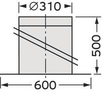 Vaillant Flachdachkragen Edelstahl Ø 300 für Abgassystem Fassade Ø 200 0020095588