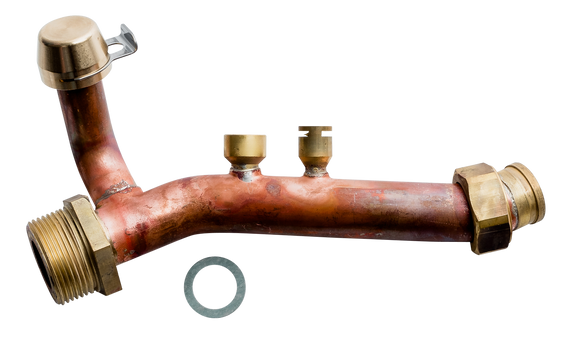 WOLF Verrohrung Vorlauf unten für CGB-2-38/55