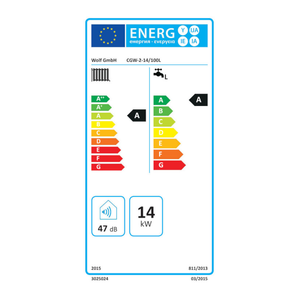 Wolf Gasbrennwert-Zentrale CGW-2 14 - 24 kW mit Hochleistungsschichtenspeicher