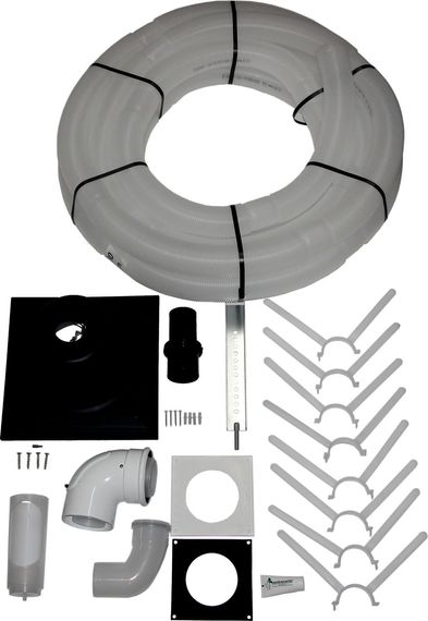 Wolf Anschluss-Set C93x, DN80/125 flexibel im Schacht DN83, Abdeckung PP, rlu 2652002