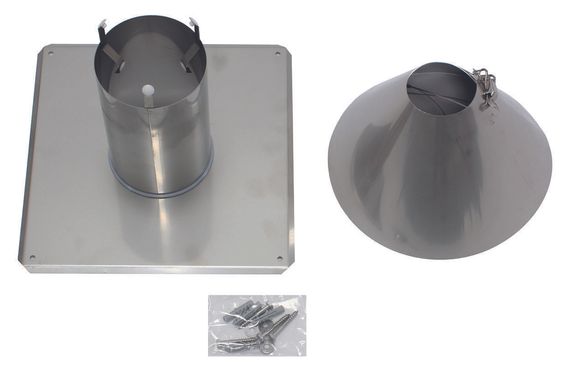 Vaillant Schachtabdeckung Edelstahl Ø 80 0020021007