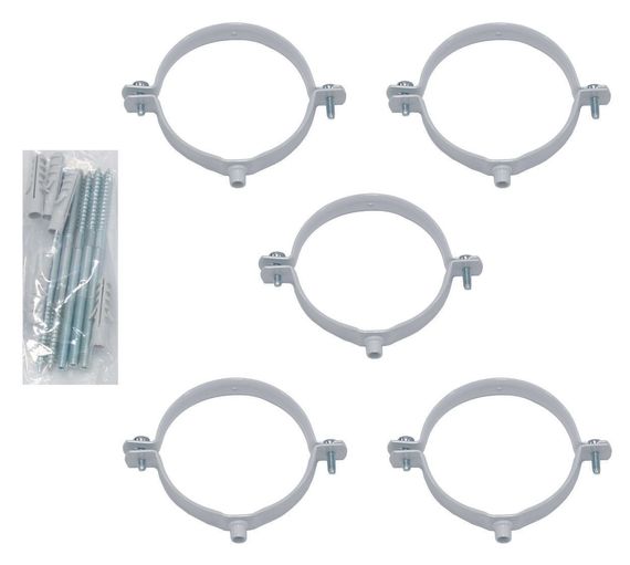 Vaillant Rohrschellen (5 Stck) Länge 140 mm, Ø 100 mm, Originalzubehör für ecoTEC plus Heizkessel
