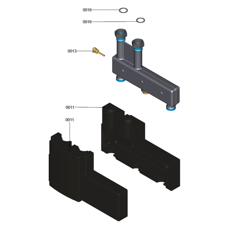 Viessmann Hydraulische Weiche für Divicon, Volumenstrom bis 4,5 m³/h, 7460649 7460649