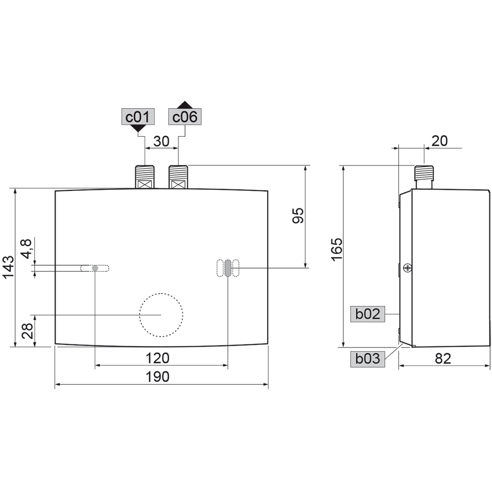 Stiebel Eltron Mini-Durchlauferhitzer DEM 4 231002