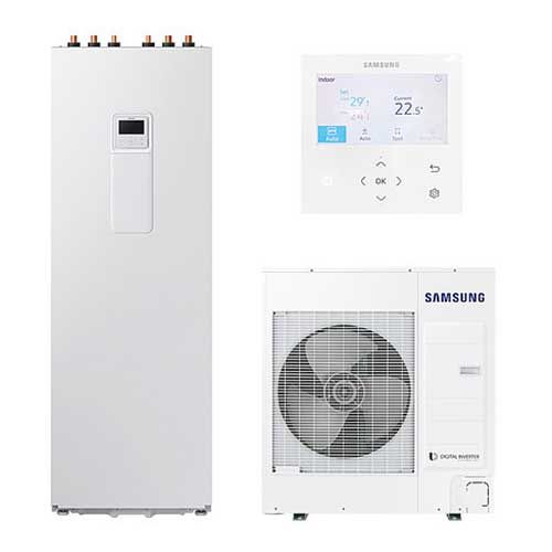 Samsung ECO Wärmepumpe Split 9kW 400V mit ClimateHub 260L inkl. Fernbedienung