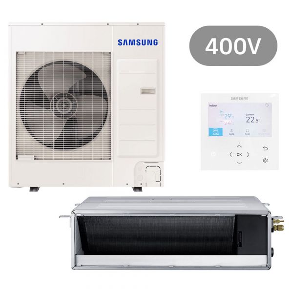 Samsung BAC Split Kanaleinbaugerät Set Kühlen 13.4 kW | Heizen 15.5 kW AC 140 RNMDK KB 400V