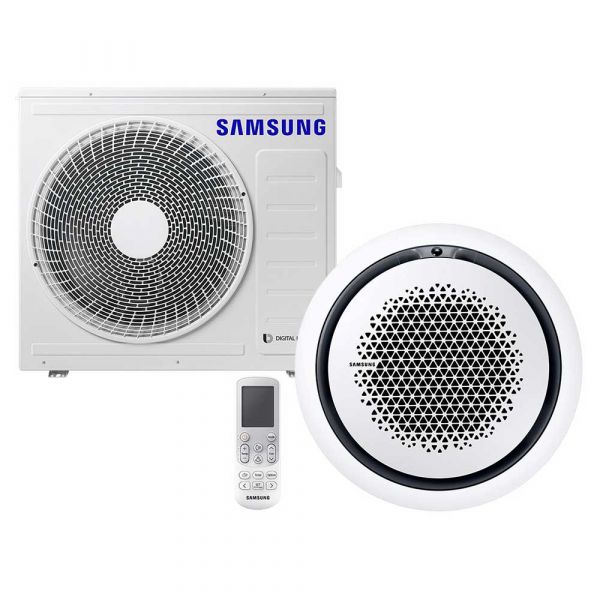 Samsung BAC Split Deckenkassette Set Kühlen 7.1 kW | Heizen 8.0 kW AC 071 RN4PK IR rund