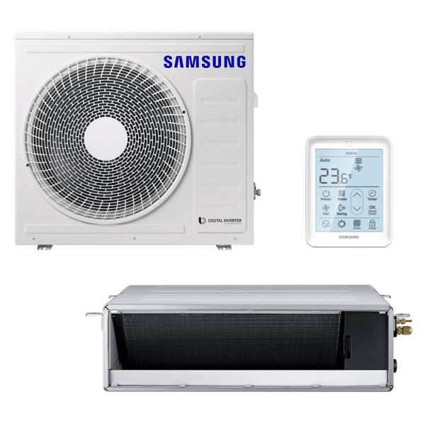 Samsung BAC Split Kanaleinbaugerät Set Kühlen 7.1 kW | Heizen 8.0 kW AC 071 RNMDK SH11N