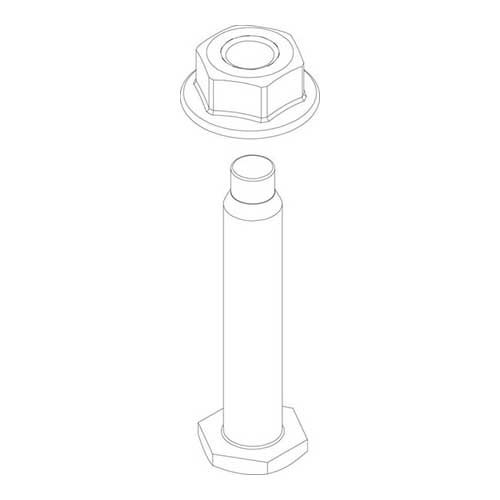 Buderus Mutter M6 + Schraube M6x30-5.8 8737709304