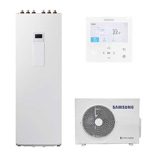 Samsung ECO Wärmepumpe Split 4kW 230V mit ClimateHub 200L inkl. Fernbedienung