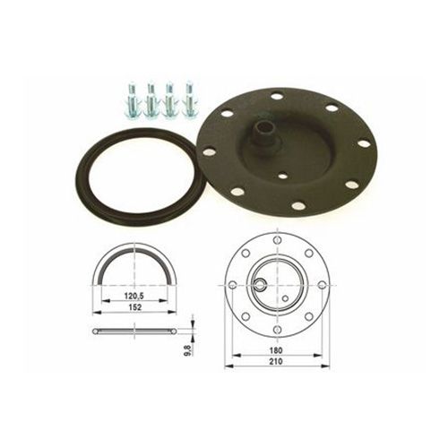 Buderus Handlochdeckel SF/ST/SU thermogl, D210mm mit 3/4" Muffe 7735500186