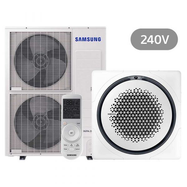 Samsung BAC Split Deckenkassette Set Kühlen 13.4 kW | Heizen 15.5 kW AC 140 MN4PK IR 240 V eckig