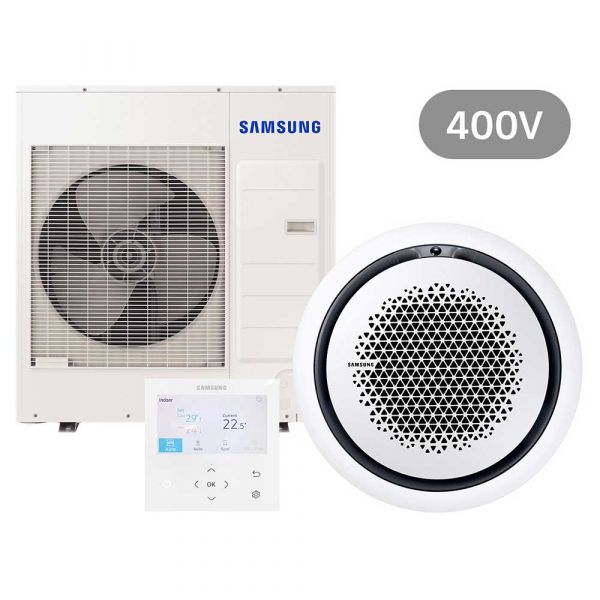 Samsung BAC Split Deckenkassette Set Kühlen 10.0 kW | Heizen 11.2 kW AC 100 RN4PK KB 400 V rund